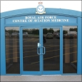 CAM Door: the entrance to the RAF Centre of Aviation Medicine, RAF Henlow