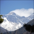 Everest and Lhotse from Namche Hill