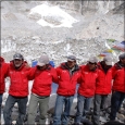 Sherpas dancing at Puja