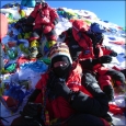 Chris Imray and Nigel Hart on the Summit of Everest