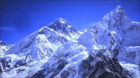 L-R Nuptse, Everest and Lhotse